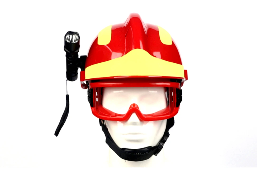 helmet goggles lazada Firefighter Helmet F2 ABS with Headlamp & Goggles