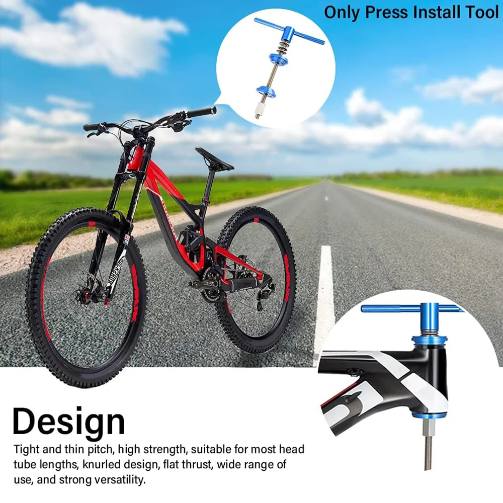 Auriculares para bicicleta de montaña y carretera, herramientas de extracción de instalación BB, soporte inferior de aleación de aluminio para Kit de reparación de ciclismo