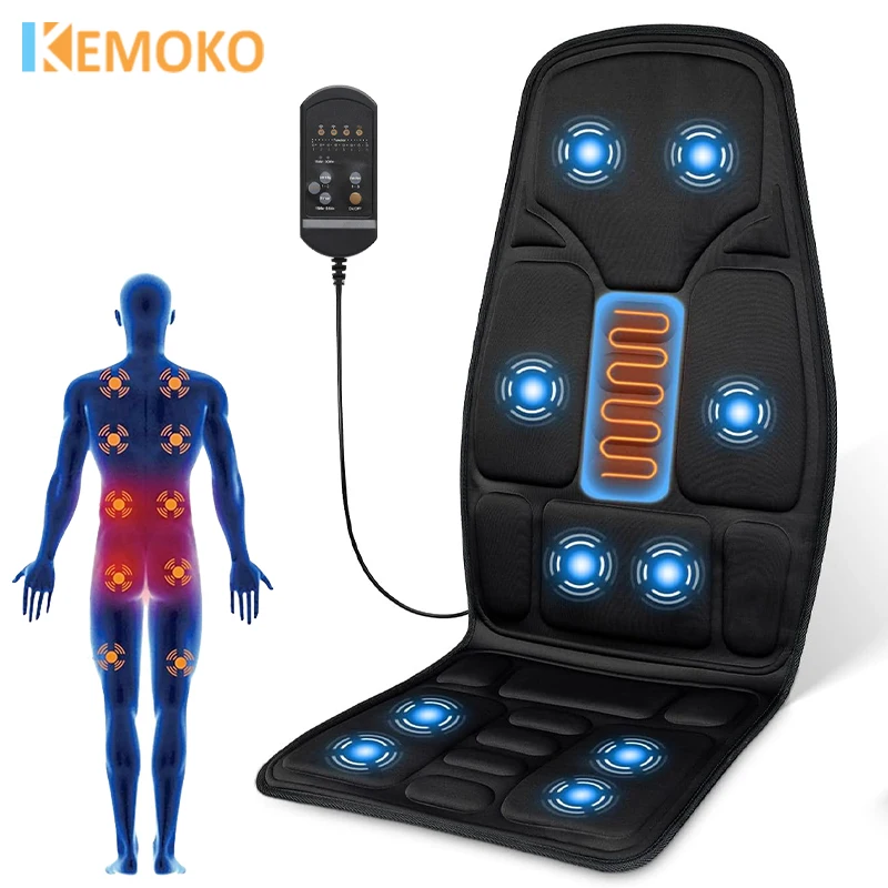 

Многофункциональная подушка для массажера спины, чехол для автомобильного кресла, подушка для шеи, поясничная поддержка, массажная подушка для релаксации с пультом дистанционного управления