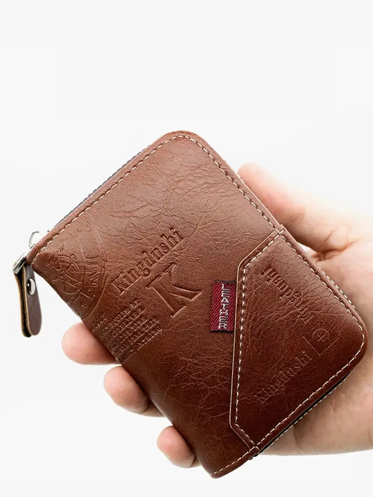 2023 New Classic Retro Cowboy Style Multi-functional Multi Card Position Coin Position Zipper Card Case