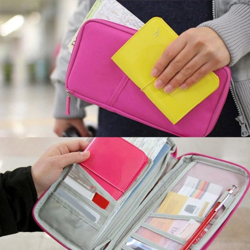 multifonctionnel, porte-passeport, rangement Compact pour billets, cartes