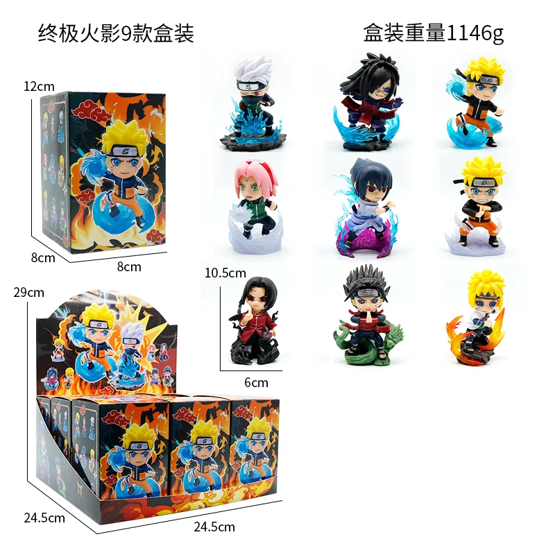 Caja Sorpresa de la Serie Ultimate Battle de Naruto Shippuden, Vol.1, Personajes Adorables, Regalos para Fiestas de Cumpleaños Infantiles