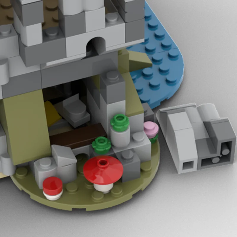 1068pcs MOC Knights Outpost Alternate Build Creator 3 Model Building blocks Architecture DIY Christmas gifts idea Brick toy Kids