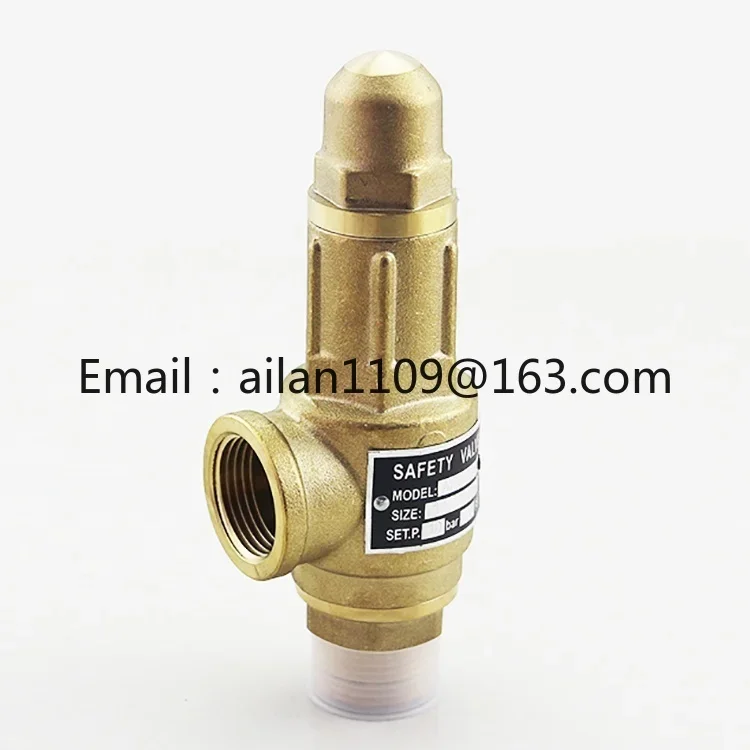 Air Safety Valve Spring Low Lift 1/8'' 1/4'' 3/8'' 1/2'' Safety Relief Gas Valve Brass Pressure Safety Valves