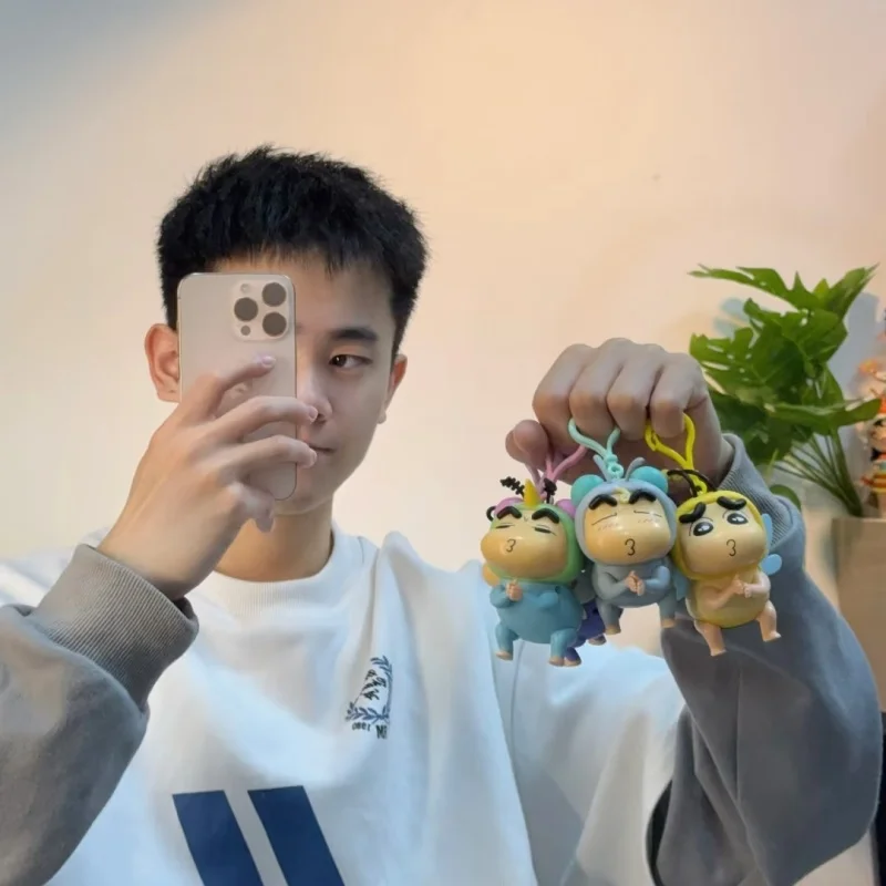 

52Toys Crayon Shin chan Little New Wing Series Мобильный кулон на шнурке Слепая коробка ручной работы Kawaii Экшн Аниме Модные игрушки Подарки