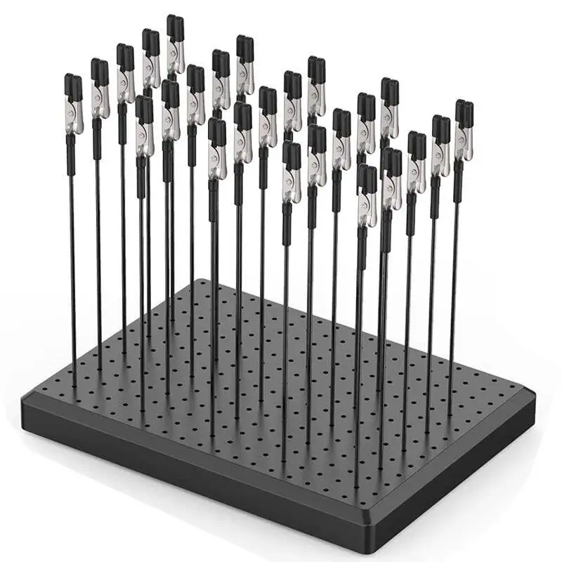 

Model Painting & Drying Kit: Gundam & Military Airbrushing Alligator Clip Stand with Multi-Hole Base — Hand-Painting Tool Set