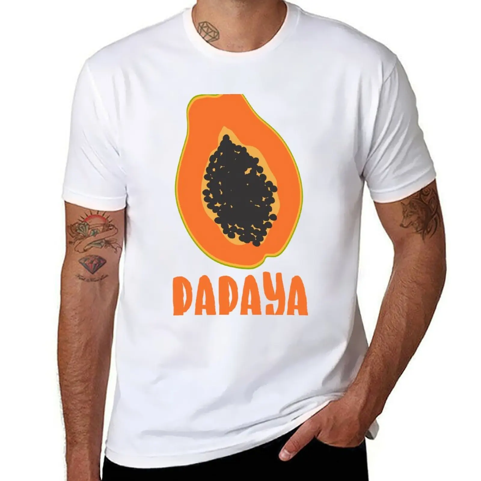 

PAPAYA T-Shirt cotton t shirts high quality cotton t shirts man 100% T-Shirt