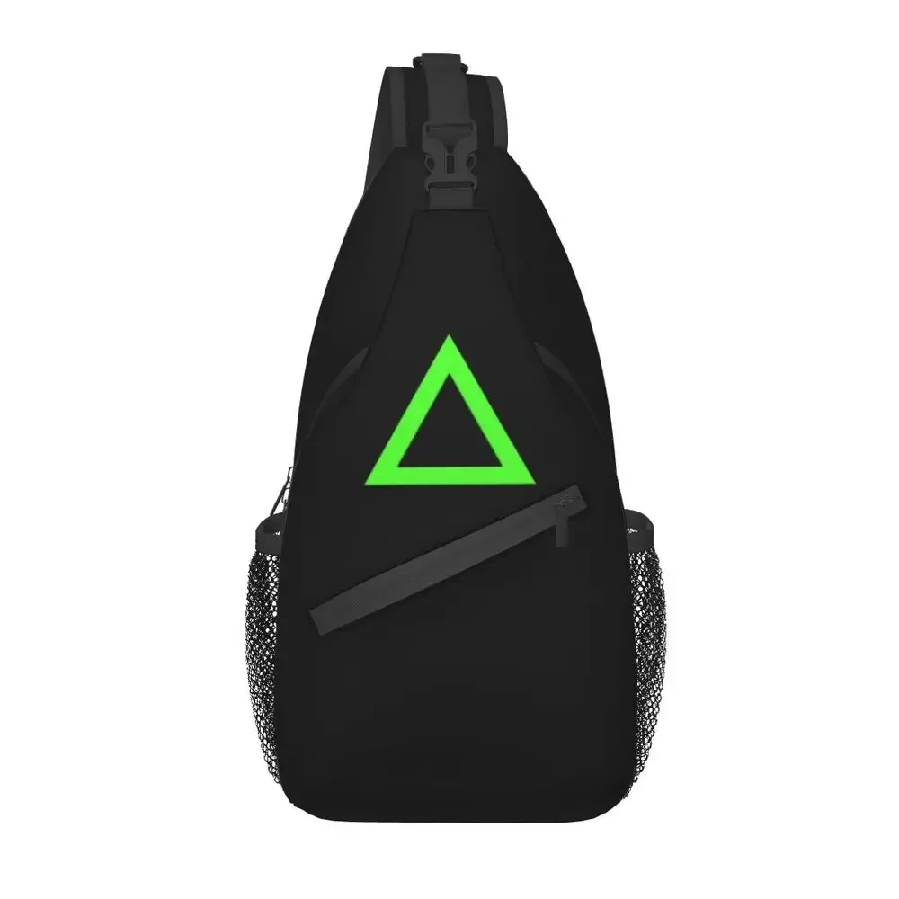 Cool Game Controller Triangle Buttons Sling Bags for Traveling Men Chest Crossbody Backpack Shoulder Daypack