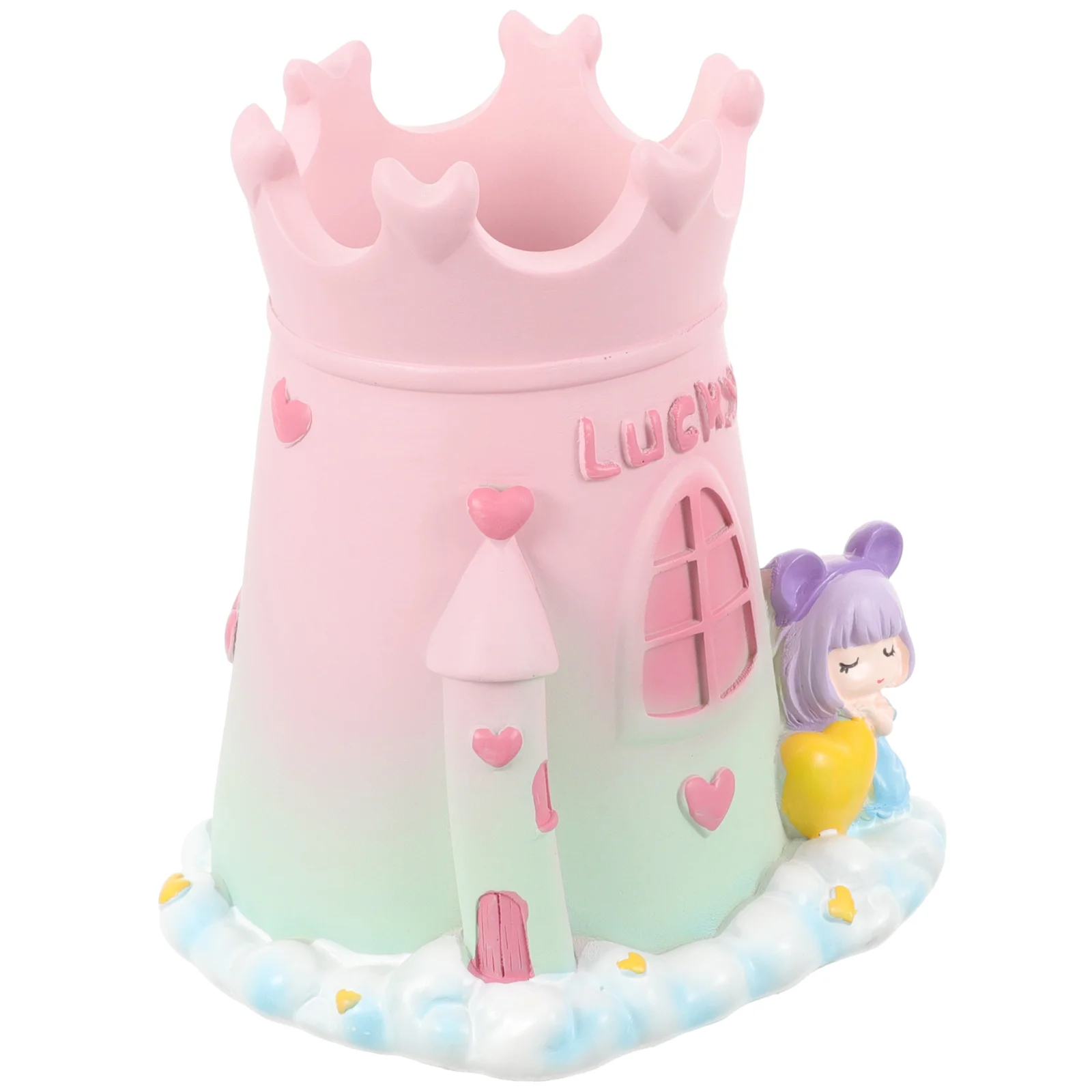 

Resin Desk Pen Holder Organizer Pencil Storage Cup For Desktop Stationery Sundries Container Brush Holder Art Supplies