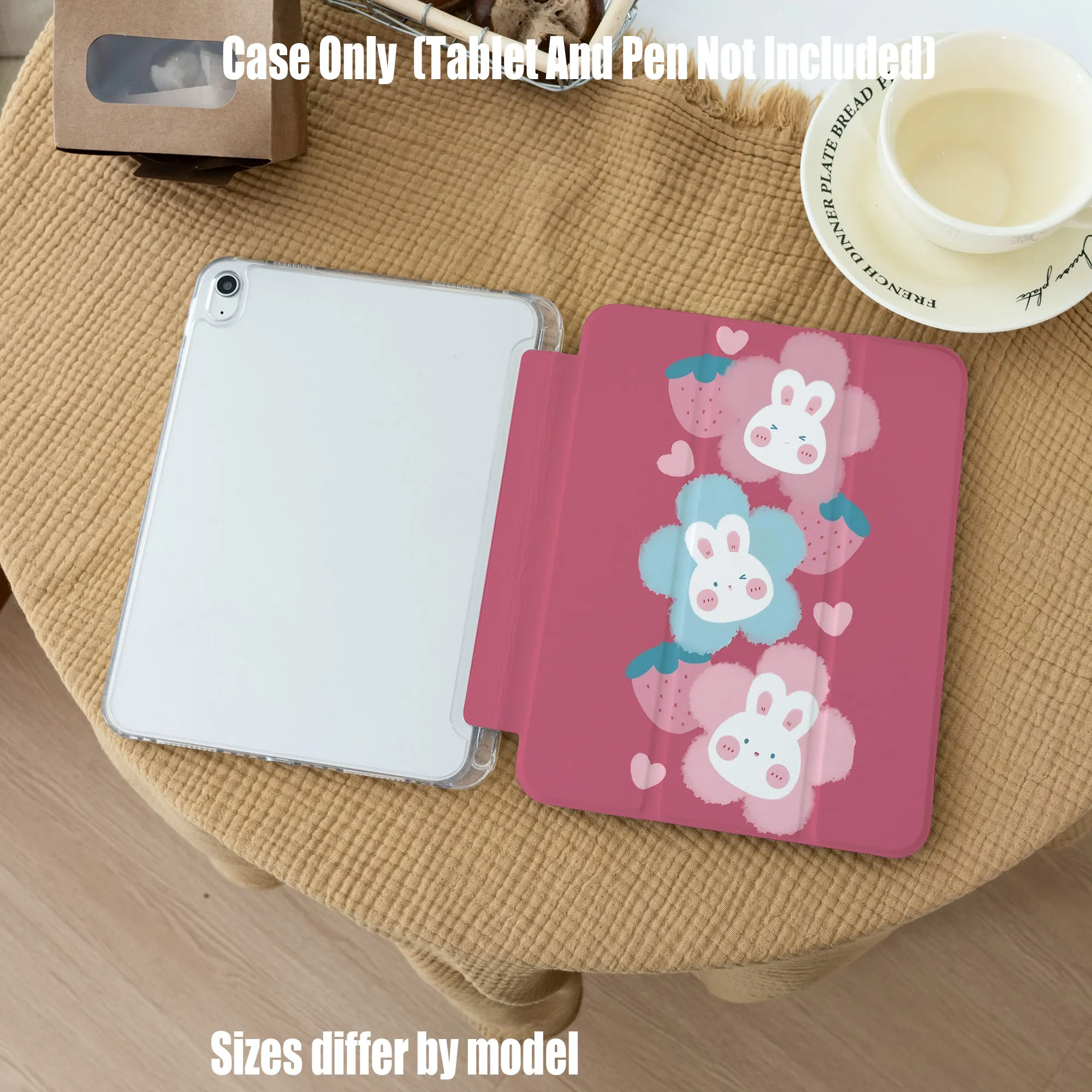 

Slim Fit Premium TPU Tablet Cover, Shockproof Durable Lightweight Protective Case for iPad Samsung Huawei Honor Redmi Xiaomi