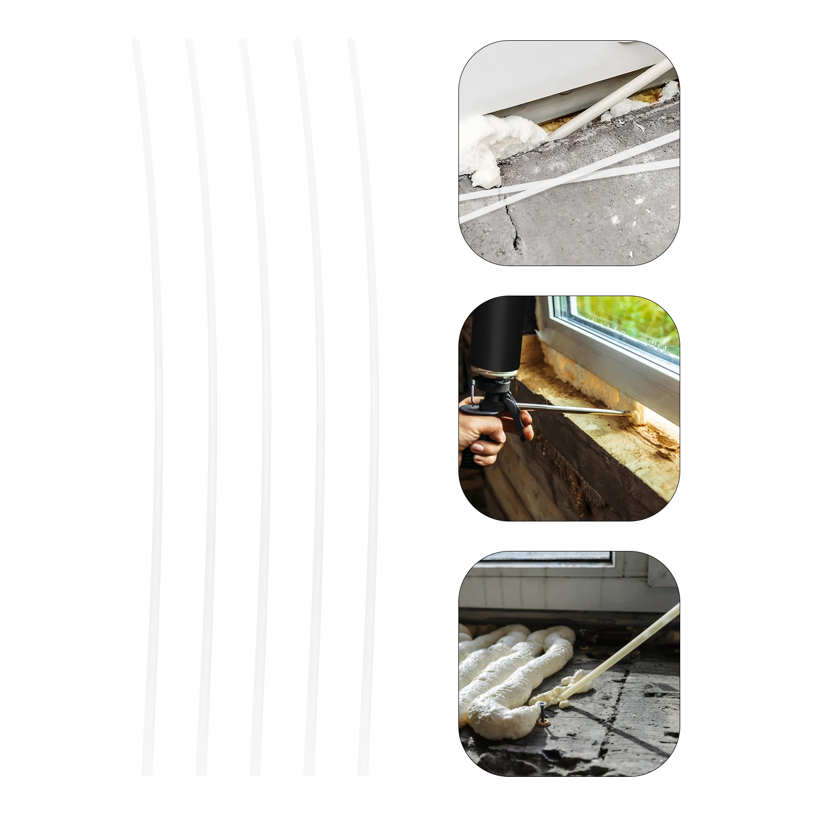 

10pcs Foam Caulk Hoses Longlasting PE Tool Epoxy Sprayer Foam Tubes Material Home Auto Industrial Sprayer Tools