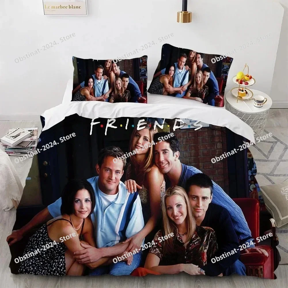 

Friends TV Show Bedding Set 3D Printed Duvet Cover With Pillowcase Twin Queen King Full size Bedclothes Bedroom Decor