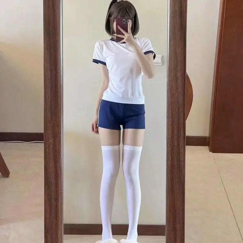 Japanese School Girl Sportwear Bloomers Cosplay Costumes JK Uniform Gym Suit