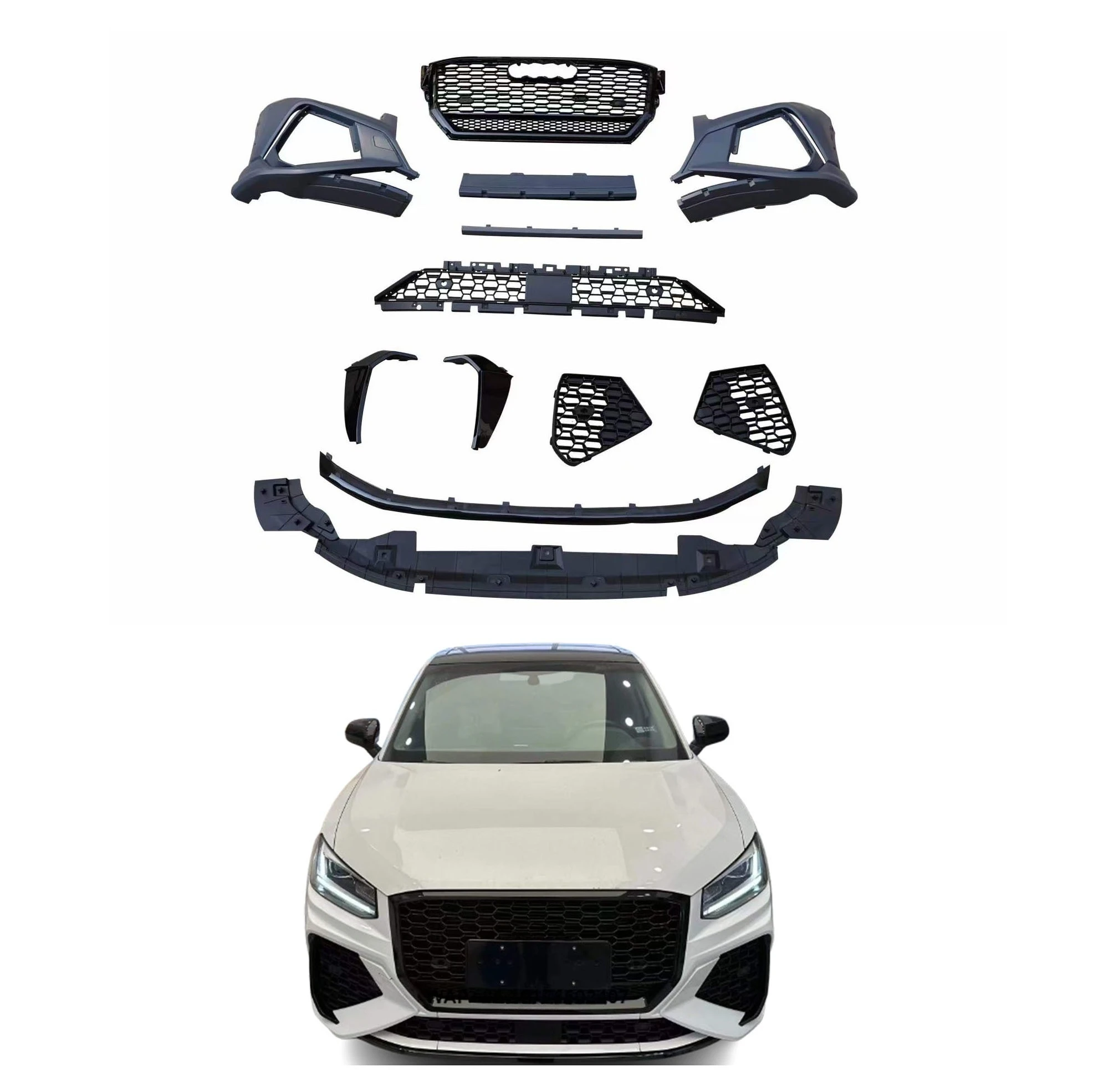

19-21 Q2 RSQ2 Style Upgrade High Quality Front Bumper Body Kit-Perfect Fit Car Accessories New Condition