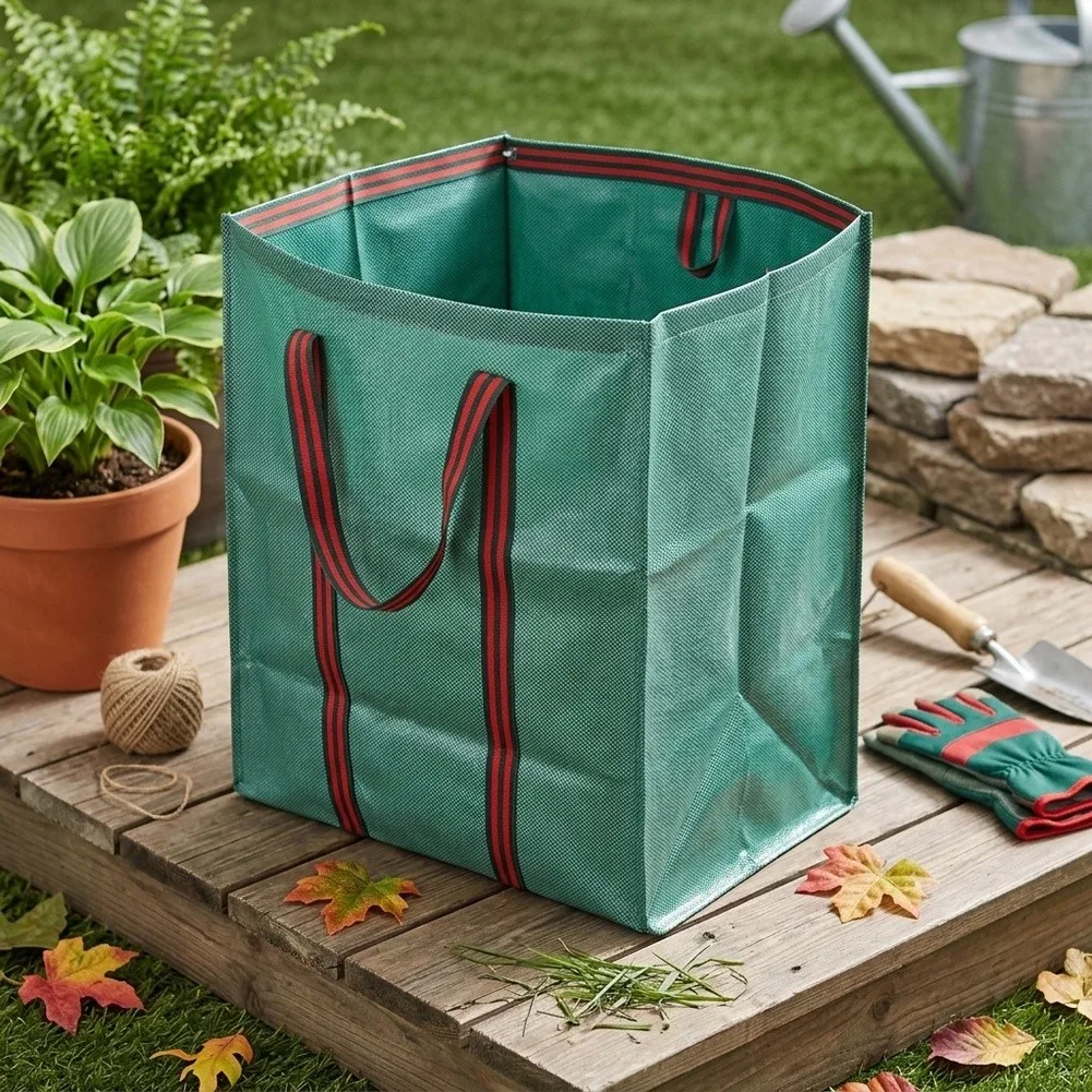 1pc Yard Waste Bag Horticultural Garbage Bag Large Capacity Reusable For Outdoor Garden Cleaning Accessories