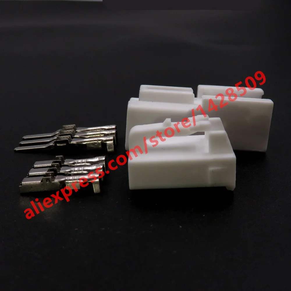 1 Set 7282-1030 6520-0577 3 pin white male female electric Reading lamp plug auto connector MG641035
