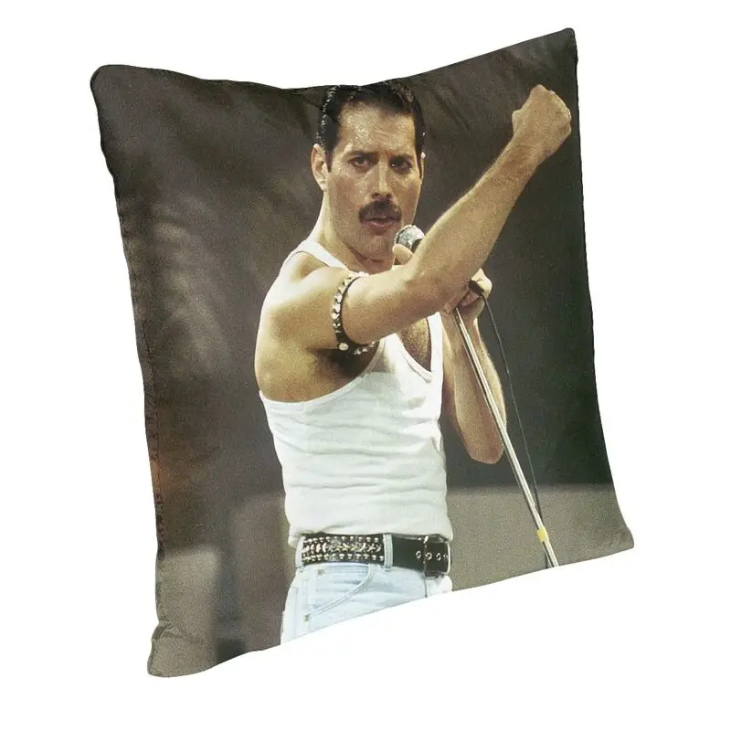 Freddie Mercury Throw Pillow Cover Bedroom Decoration 3D Print Sofa Chair Cushion Cover Double-sided Polyester Pillowcase