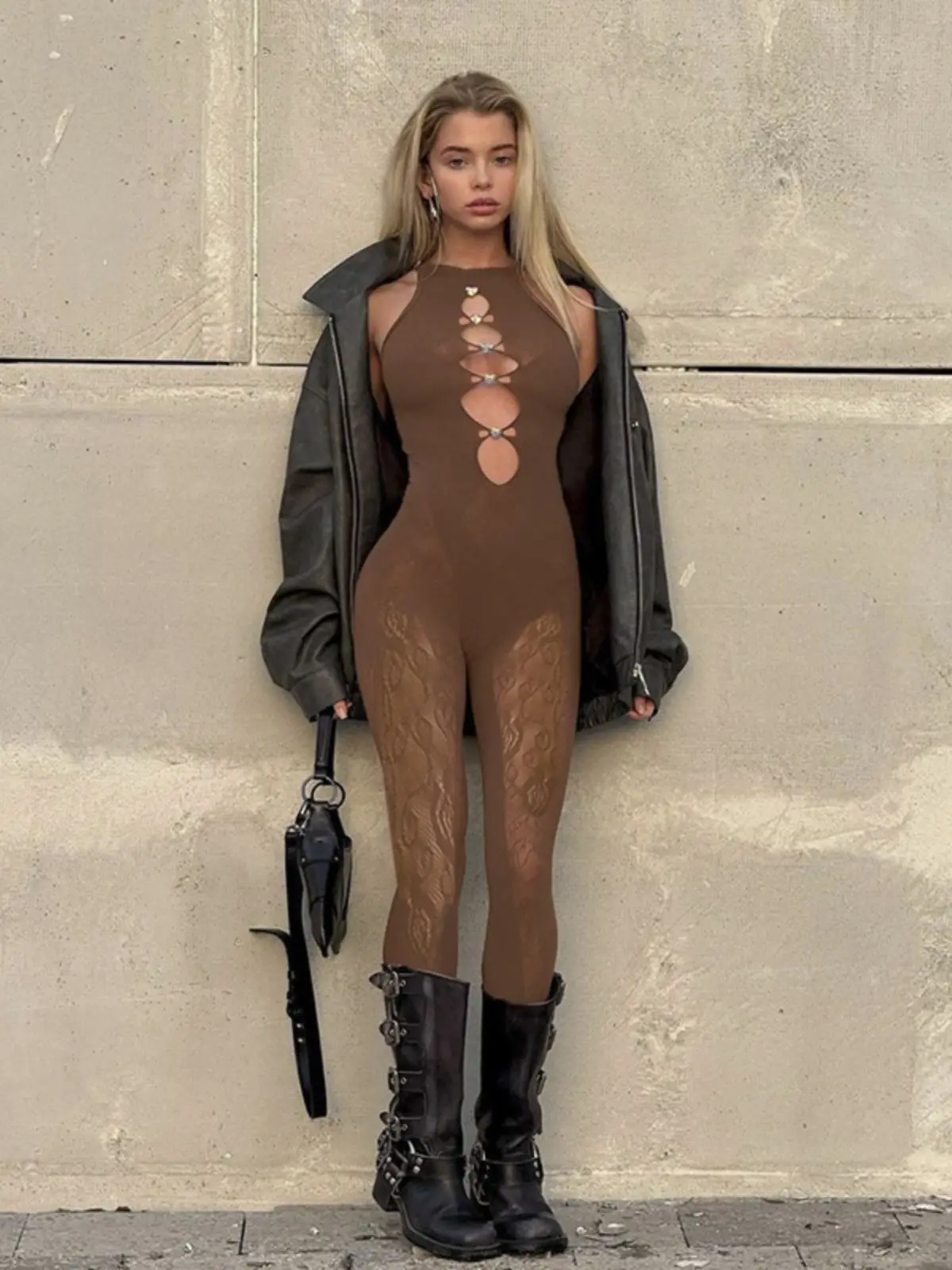 

Bodysuits Tummy Control Womens Full-Breasted Lift Spicy Padded Push-Up Detachable Removable Adjustable Ins Bra Underwear Sexy OL