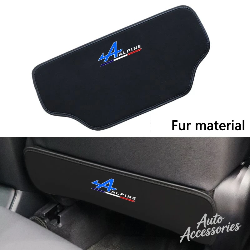 Funda trasera para asiento de coche, alfombrilla protectora de gamuza antipatadas para Alpine A110 A290 Renault Clio Megane, accesorios de decoración Interior de coche