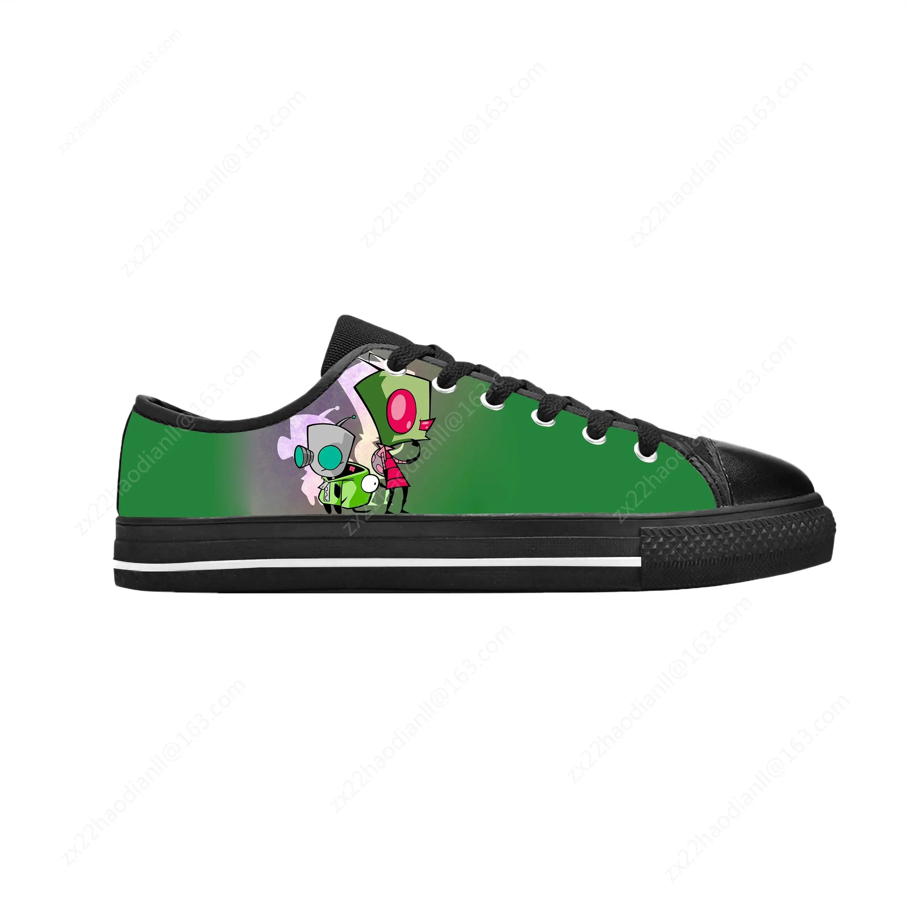 Zim Gir Anime Low Top Sneaker Men Women Teenager Canvas High Quality Sneaker Casual Custom Made Shoes Custom Shoes