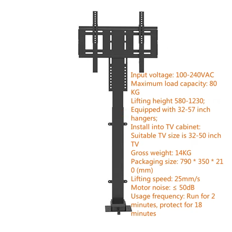 ZJW STLF Advanced With High Quality Custom Tv Lift Motorized Mechanism Conference Room Wall Mount Moveable Self  32 Inch