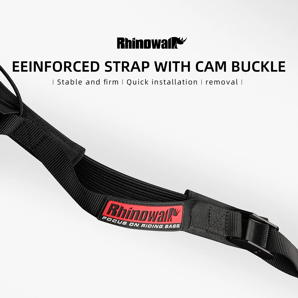 Rhinowalk Motorcycle Luggage Strap 2.5M Buckle Tie-Down Belt Cargo Straps for Motor Car Bike Eeinforced Strap With Cam Buckle