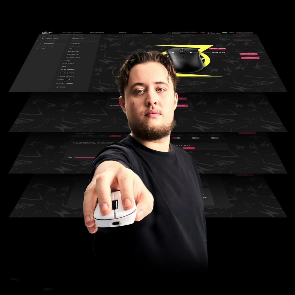 Pulsar x ZywOo ماوس الألعاب وضع مزدوج لاسلكي 2.4G 8k 32000 ديسيبل متوحد الخواص الاستشعار بيئة العمل خفيفة الوزن مخصصة ملحقات الكمبيوتر ألعاب الكمبيوتر المحمول #3