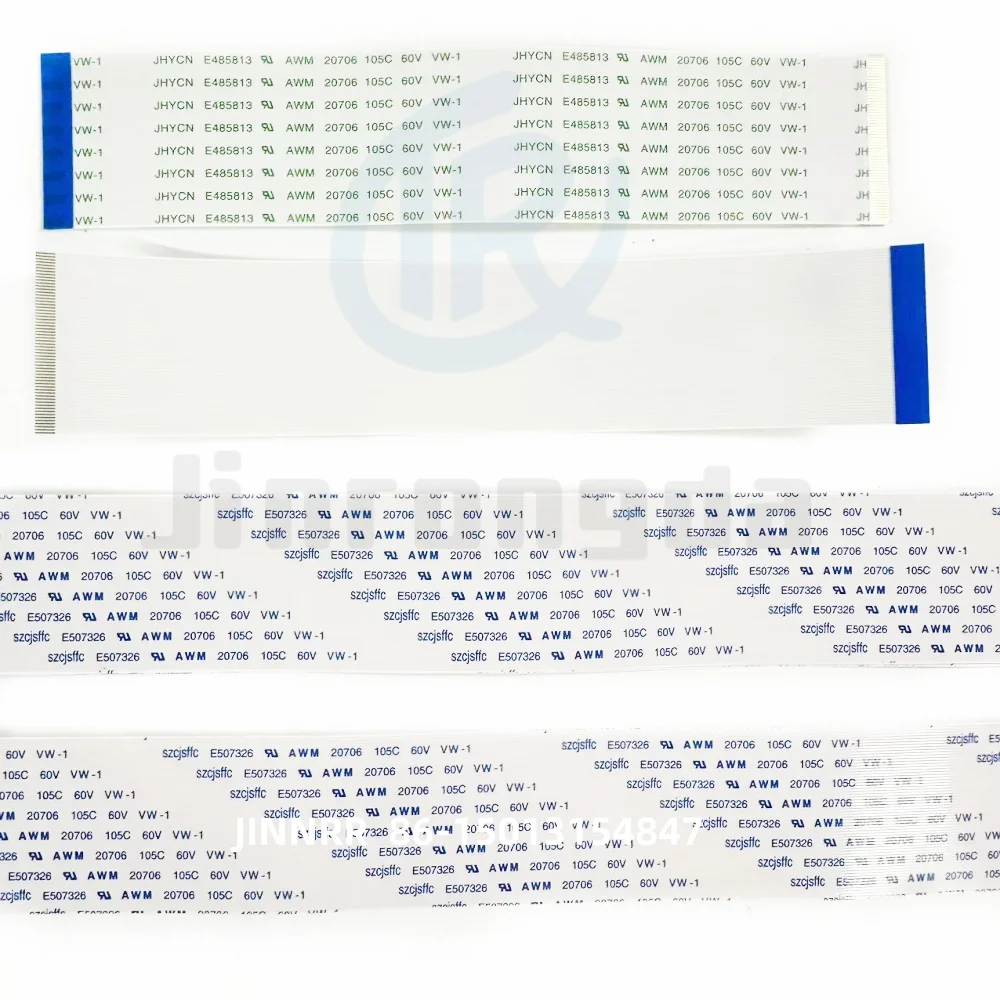 New AWM 20706 105C 60V VW-1 gold-plated reverse/reverse 0.5mm spacing flexible ribbon cable 18P 40P 50P 60P 68P 80P 96P wiring