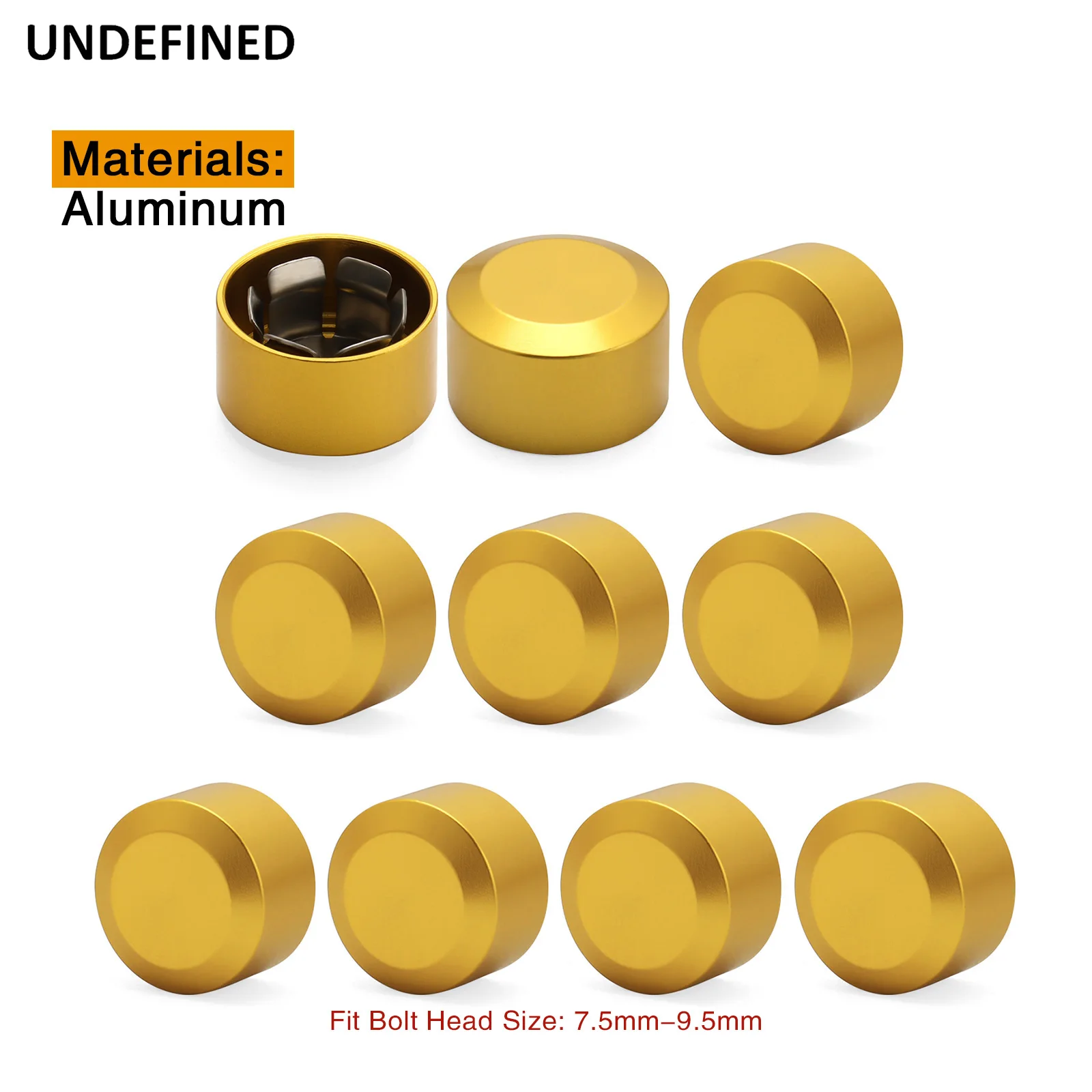 10pcs Head Bolt Cover For Harley Twin Cam Dyna Softail Touring FLH Gold Schrauben Motor Topper Screw Caps Motorcycle Aluminum