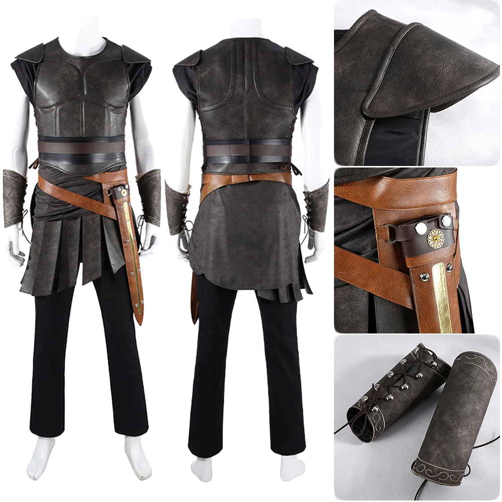 

Ancient Greece Spartan Mercenary Cosplay Medieval Fantasy Clothing Stage Costume Disguise Halloween Adult Male Party Outfits