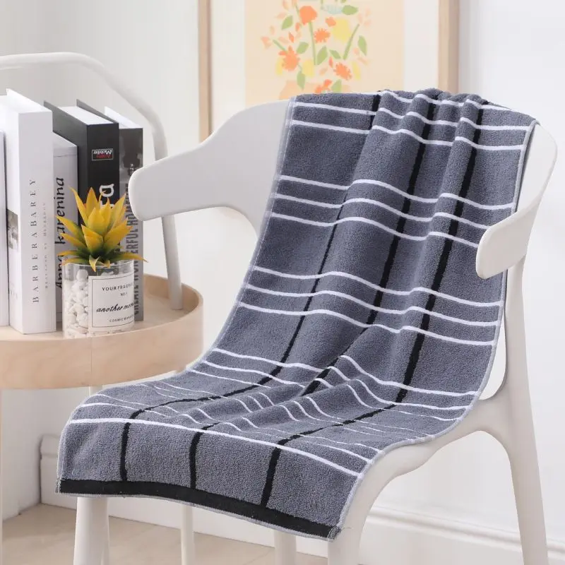

40*90cm Lengthened Bath Towel Cotton Adult Plus Size Thickened large body bath towels Absorbent Soft Big Towel Bathroom supplies