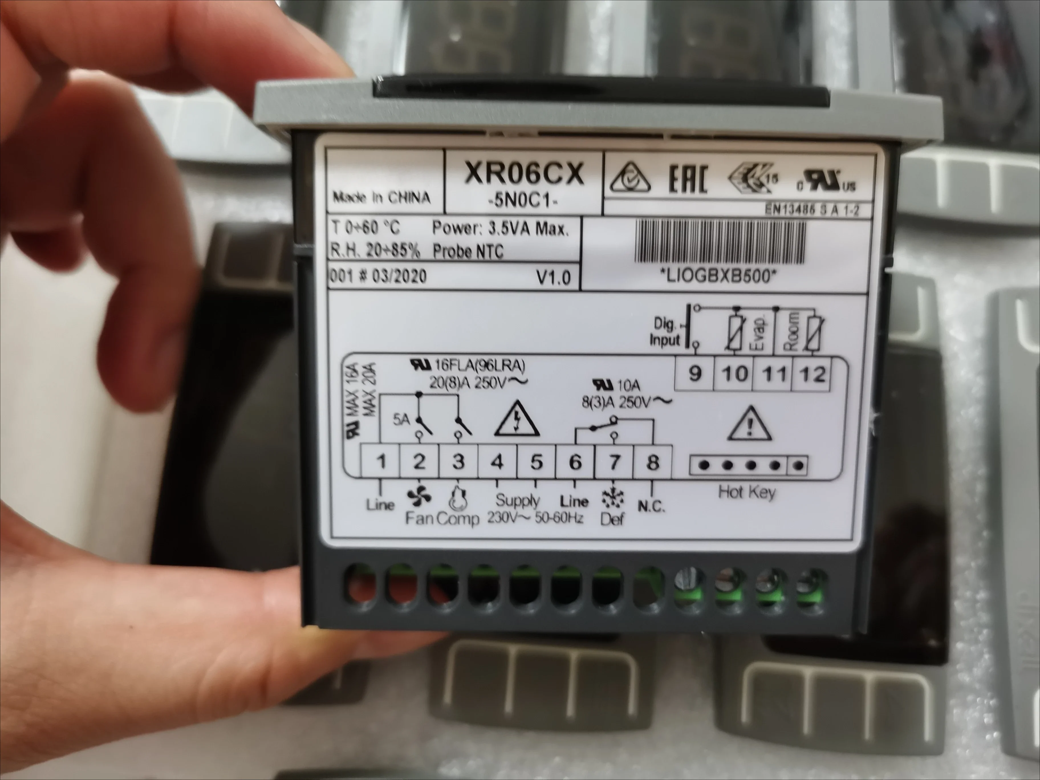 

Thermostat XR06CX-5N0C1 XR06CX-5R0C1 for cold storage and freezer