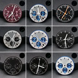 32.5mm diameter green black quartz movement dial hands VK63/VK64 pointer green luminous dial FIT for VK63/VK64 quartz movement