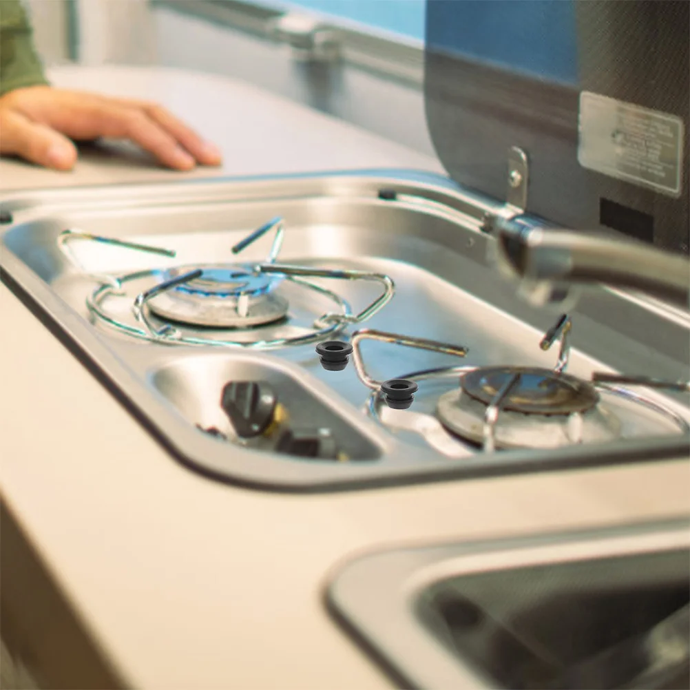 

6Pcs Rv Stove Grommet Stove Top Cushion Replacement for Trailer Camper Furnace Grate Protective Seal Rv Stovetop Cushion