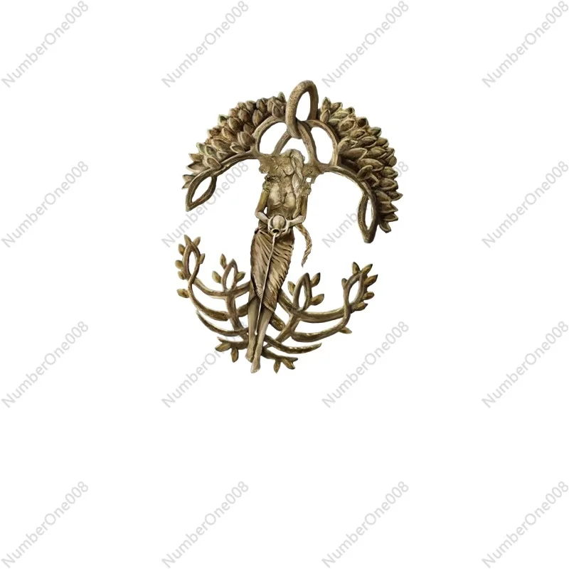 Surrounding Gold Tree Grace Metal Copper Silver Necklace Pendant Keychain