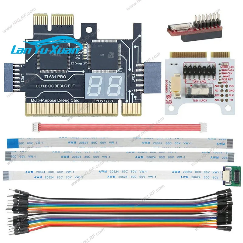 

2025 TL631 Pro Diagnosis Card + MINI PCI-E + A-DEBUG Laptop Motherboard Debug Card PCI PCI-E Mini Diagnostic analyz Tester
