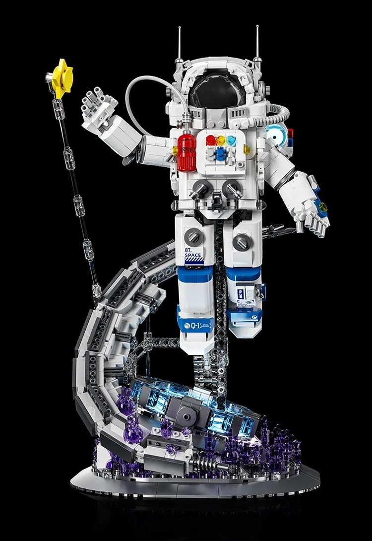 Idea Mega Figures Bausteine Sternenjagd Astronauten Modell Weltraumforschung Konstruktions-Baustein Lernspielzeug mit Licht – Detail 7