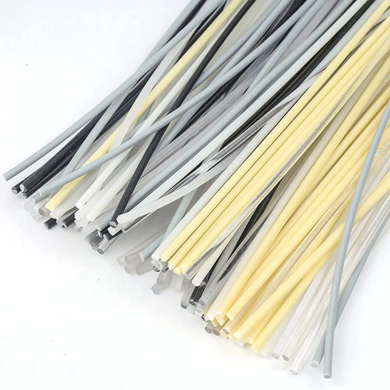 Plastic Lassen Staven, 7 Soorten Abs Pp Pu Pe Pa Pc Tpo 13 Inch Plastic Lasser Staaf Voor Auto Bumper Kajak