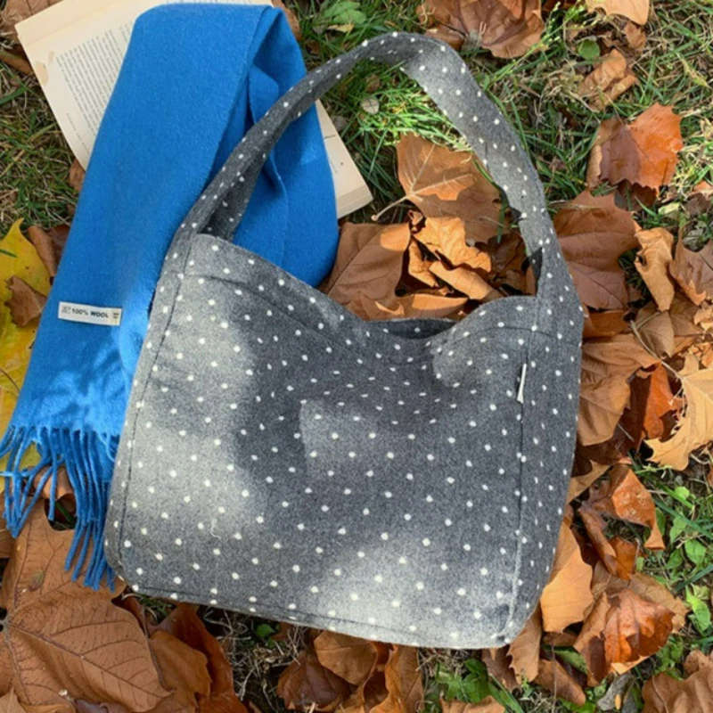 

Лидер продаж, легкая большая сумка в горошек, женская сумка на плечо большой вместимости, удобные и универсальные сумки для путешествий