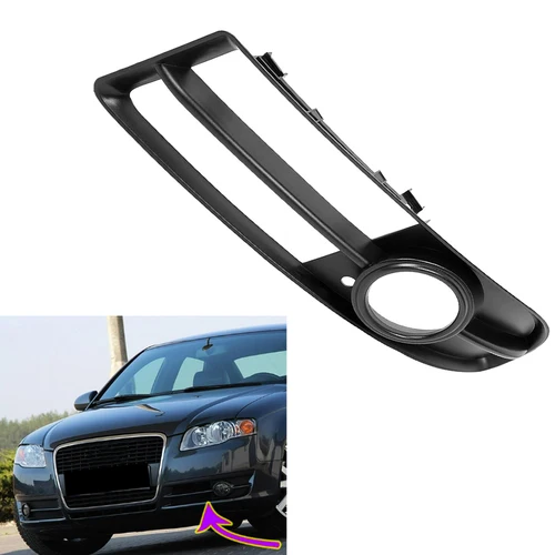 Imagen 2 del producto 1 unidad de parrilla de parachoques delantero, luz antiniebla, parrilla izquierda/derecha para Audi A4 B7 S4 B7 A4 S-Line 2005 2006 2007 2008 8E 0807681 F 8E 0807682 F F F