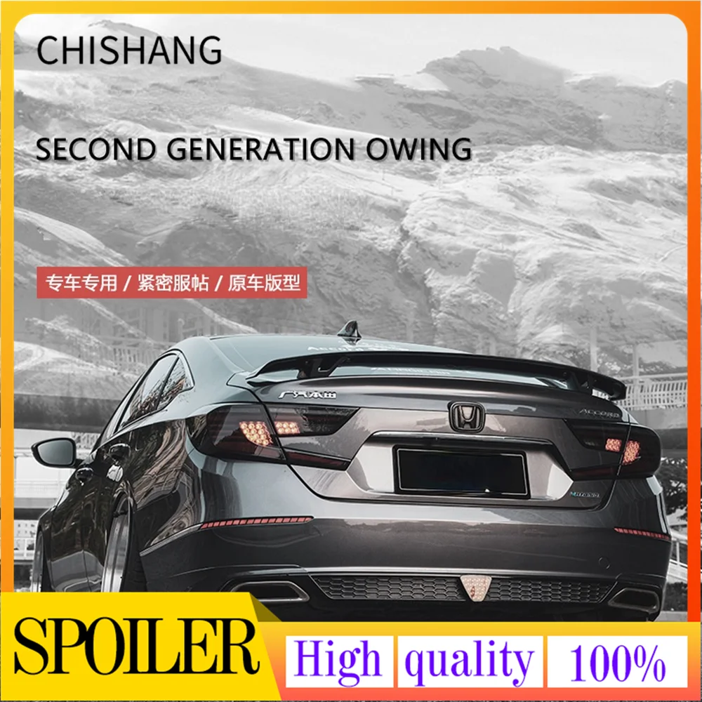 For Honda Accord th10 spoiler, Accord 2018 2019 2020 2021JDM modified tail spoiler plane wing