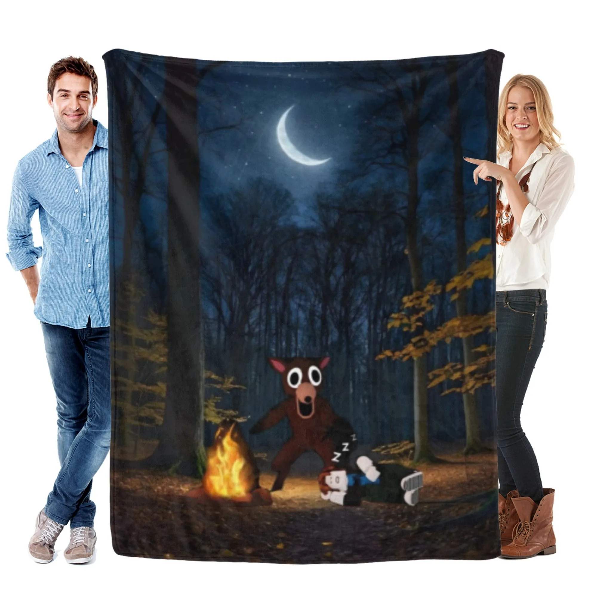 

Flannel blankets, cartoon prints, suitable for all seasons, bedroom sofas, soft and comfortable