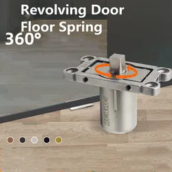 360 Degree Revolving Wood Door Pivot Hinge Rotating Shaft Buffer Concealed Automatic Return Hydraulic Floor Spring