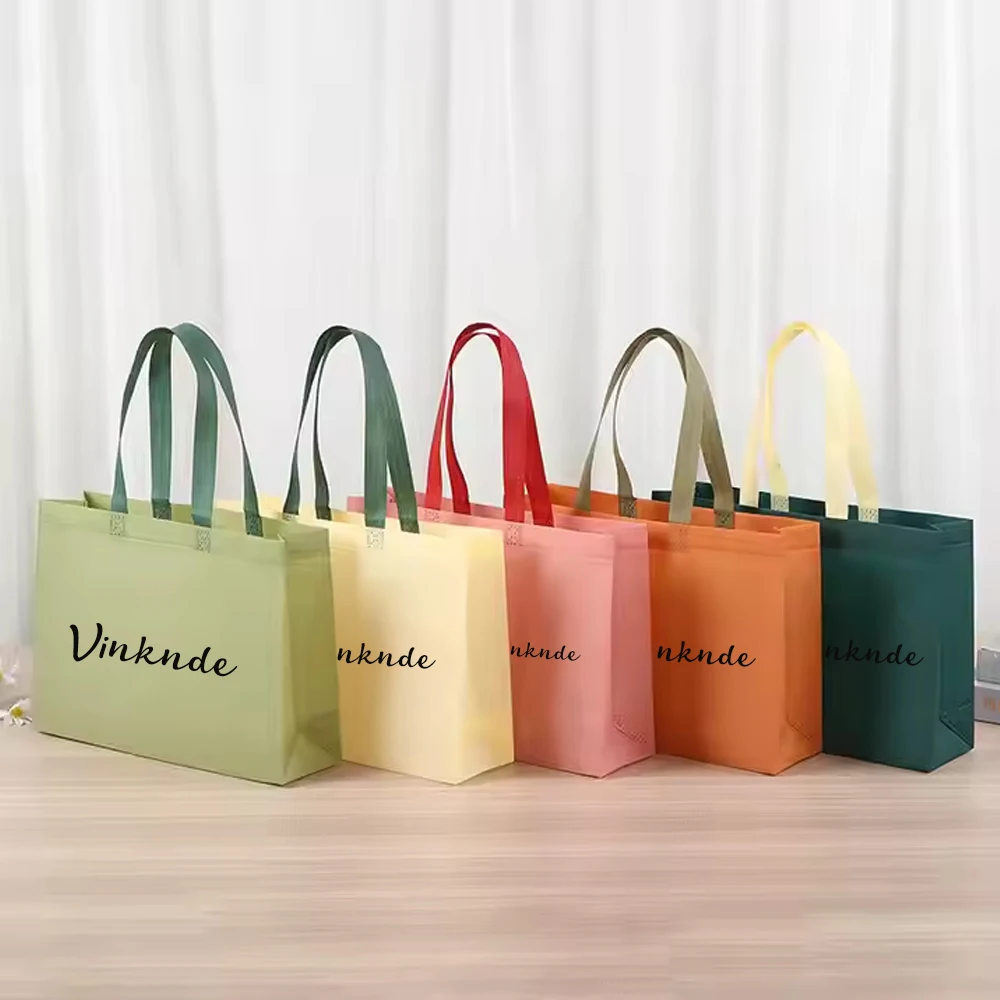 

Personalized Logo Burlap Lady Fashionable Beach Tote Bag with Two Handles Open Closure All Seasons Gift Customized Non-Woven Bag