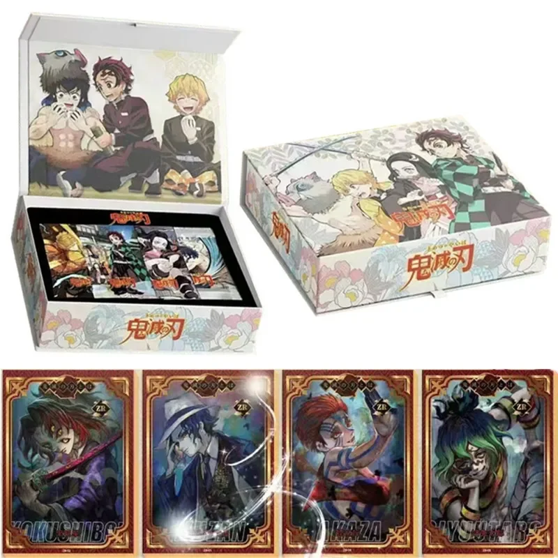 Demon Slayer Card Kamado Tanjirou Kamado Nezuko Hashibira Inosuke Rare Anime Character Collection Card Kids Toys Christmas Gift