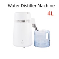 220V 750W 4L Water Distiller Purifier Filter Dispenser Heating Drinking Bottle Softener 304 Stainless Distilled Water Machine