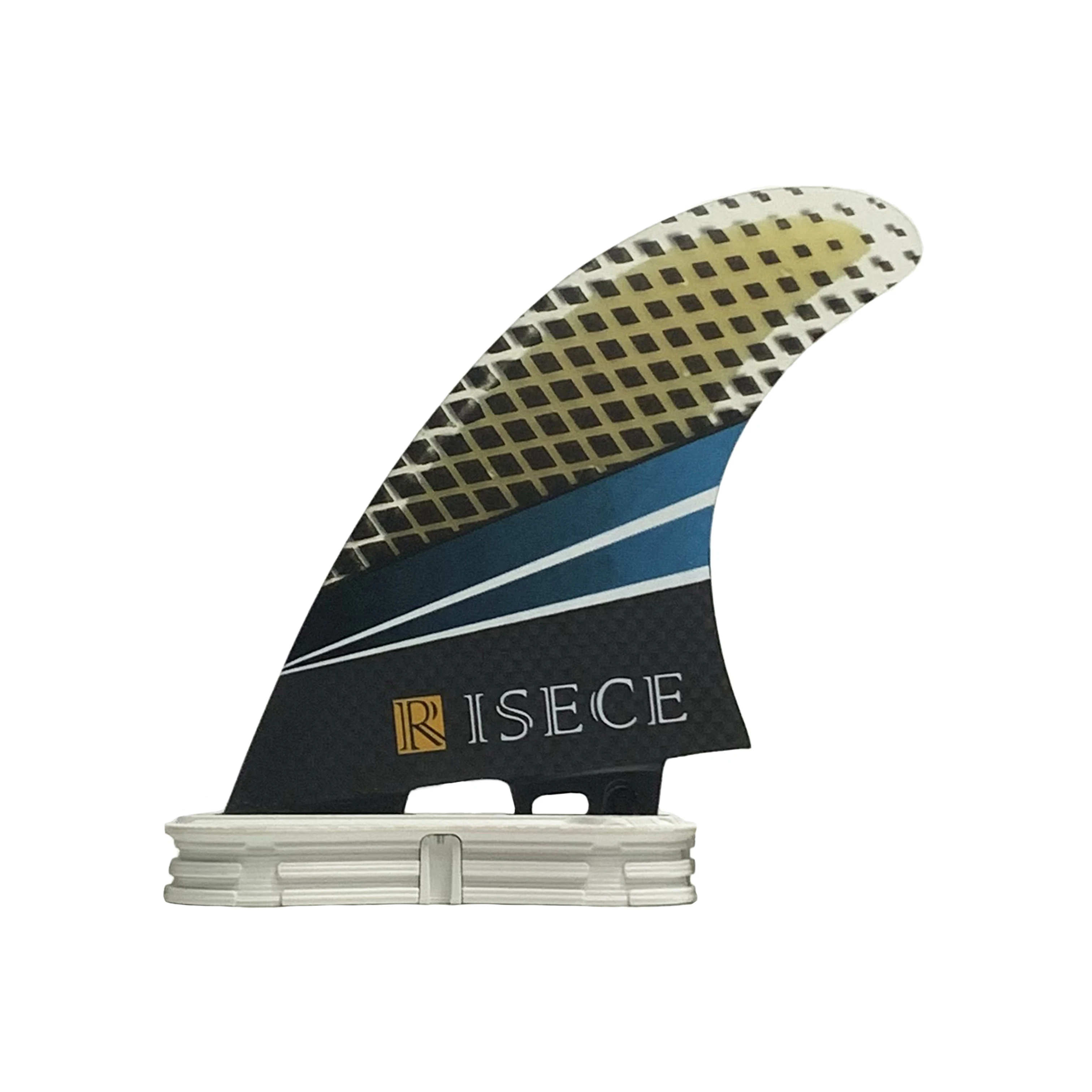 RISECE Ultralight Carbon Fiber Surfboard Fins Eco-friendly Floating Fin G5 Size Float Surfboard Fin Tri Set