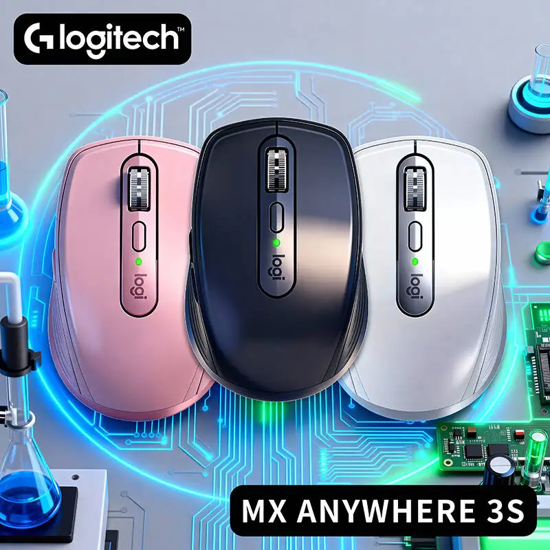 

Logitech MX Anywhere 3S Mouse with Logi Options+ Software, Customizable Gestures, Silent, 8K DPI