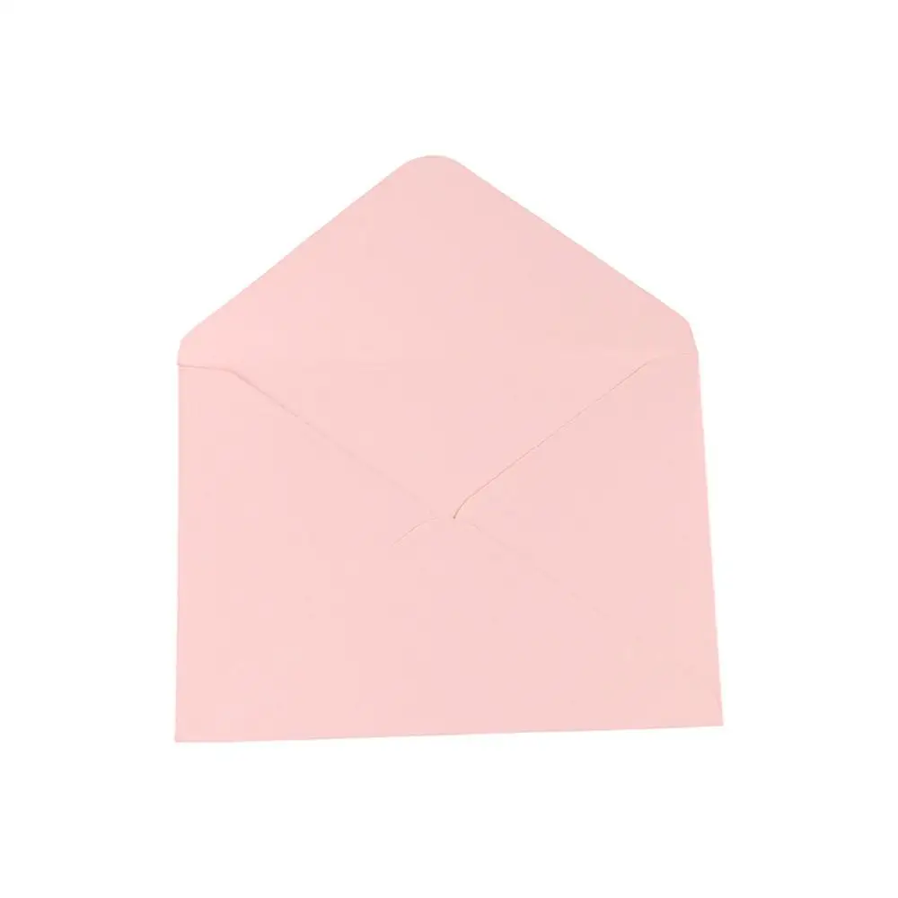 Romantic Pink Envelope Set Fire Paint Prints Paper Postcard Invitation Cards Decoration Gift Birthday Card