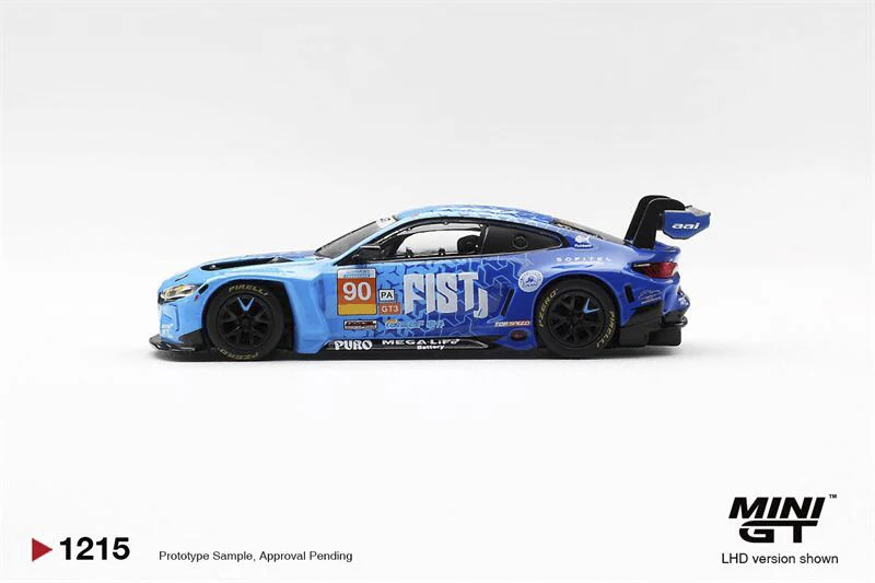Pré-venda MINI GT 1:64 M4 GT3 EVO # 90 FIST Team AAI 2025 China GT LHD/ Modelos de Carros Die-Cast da China para Presentes